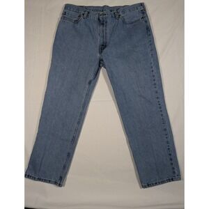 Levi's 550 Relaxed Fit Jeans Mens W40 L30 Light Wash Denim Straight Leg